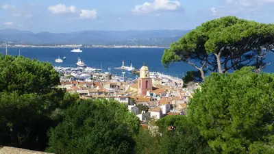 Vue sur la plage de Sainte-Maxime